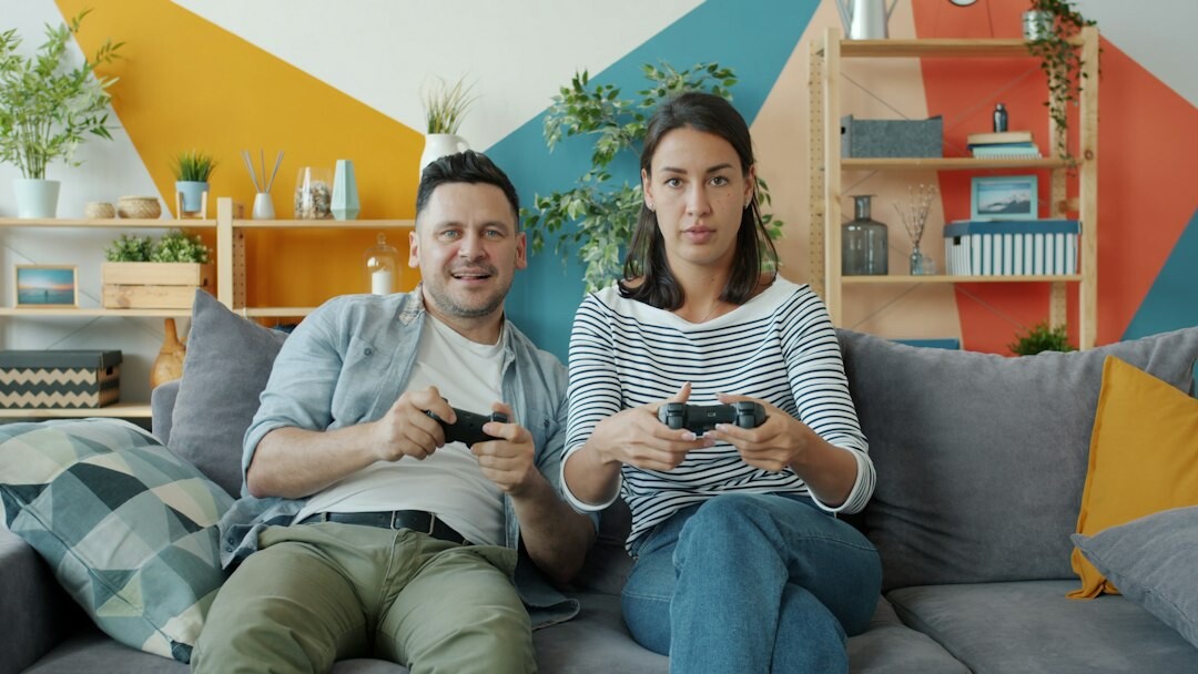 Broadcast control room with multiple video monitors