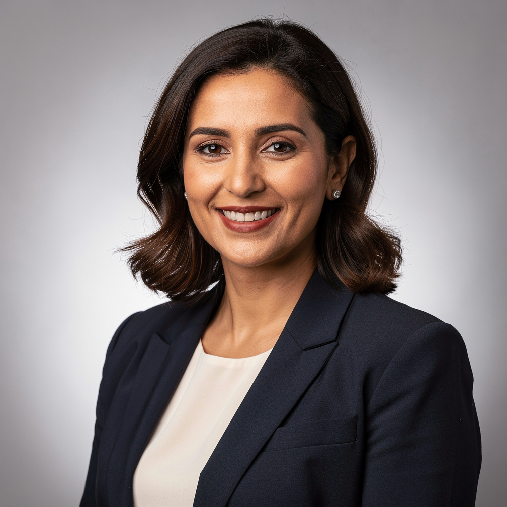 Turkish businesswoman mediator smiling portrait